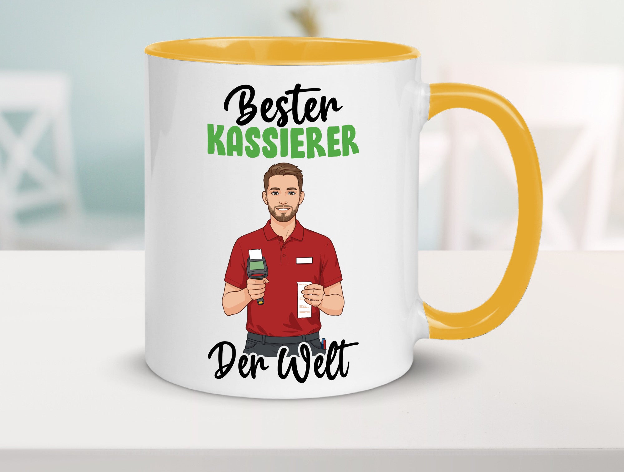Bester Kassierer v2 Geschenkidee Humor Tasse