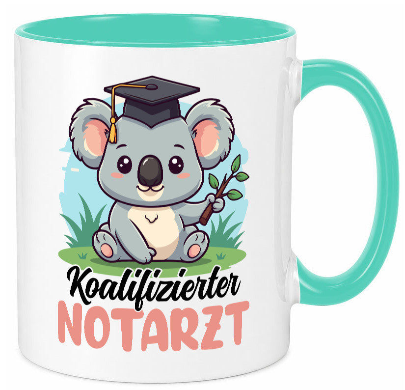 Koalifizierter Notarzt | Arzt Geschenk Humor Geschenkidee lustiger Spruch Tasse