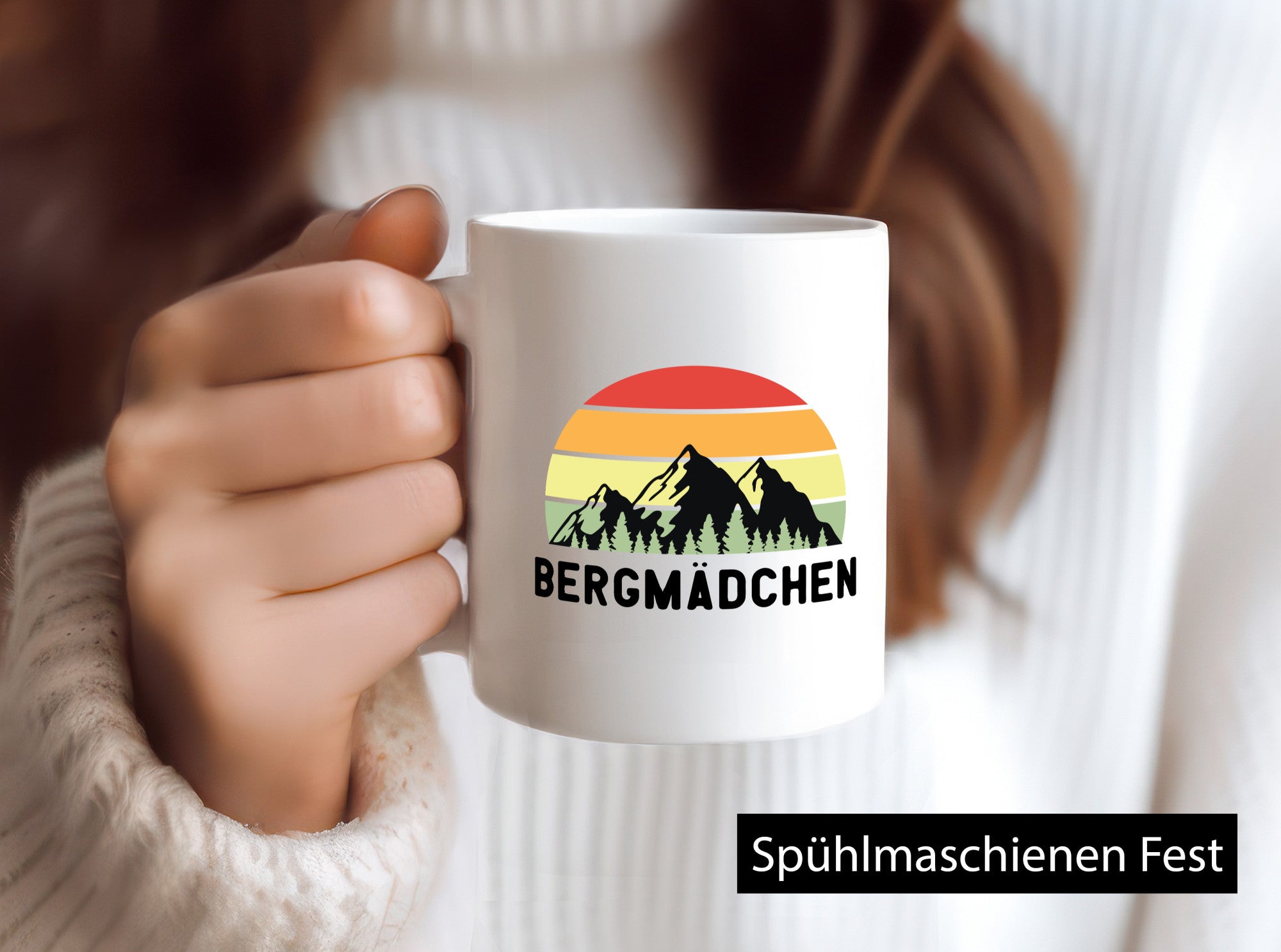 Bergmädchen | Berge lustiger Spruch Geschenk Humor Geschenkidee Tasse