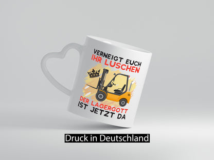 Lagergott Tasse | Lagerarbeiter Humor Lagerist Spruch Arbeit Kollegen Büro