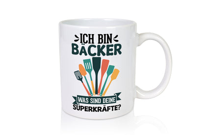Ich bin Bäcker was sind deine Superkräfte lustig Humor Geschenkidee Geschenk