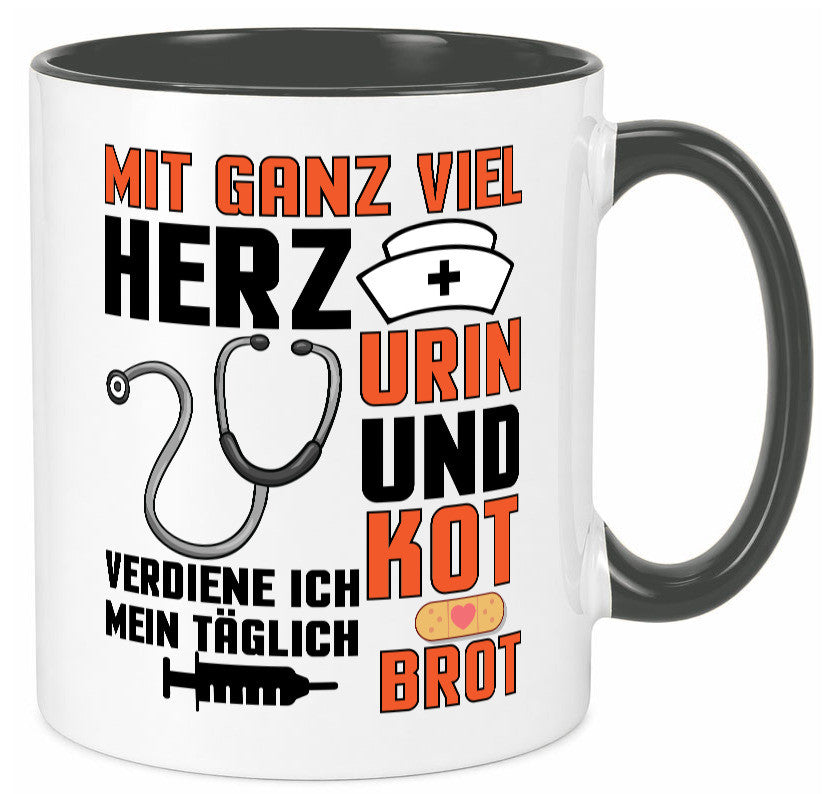 Verdiene mein Täglich Brot | Krankenschwester Krankenhaus lustiger Spruch Tasse