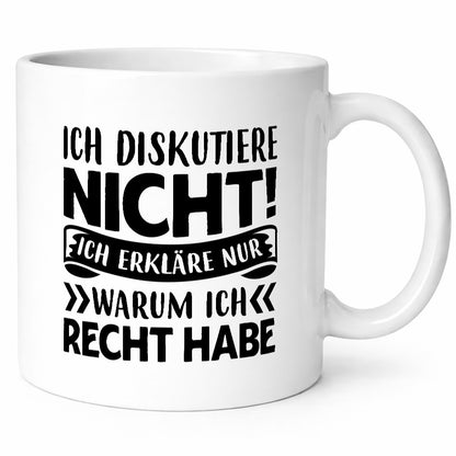 Ich Diskutiere nicht | habe immer Recht Diskusionen Humor Tierliebhaber
