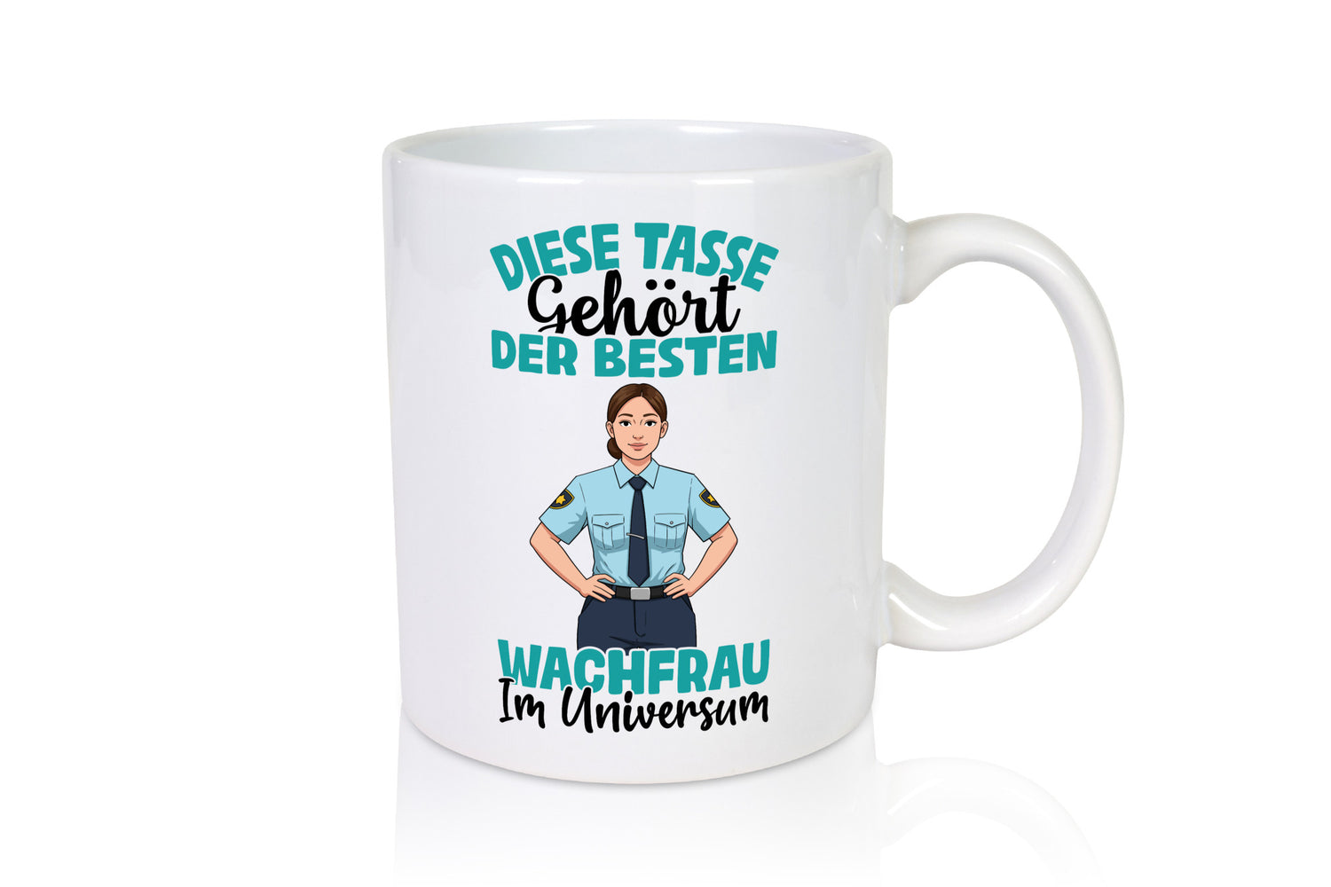 Im Universum: Wachfrau | Wachpersonal Nachtwächter lustig Humor Geschenkidee
