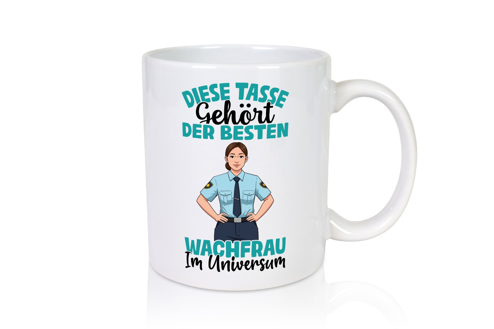 Im Universum: Wachfrau | Wachpersonal Nachtwächter lustig Humor Geschenkidee