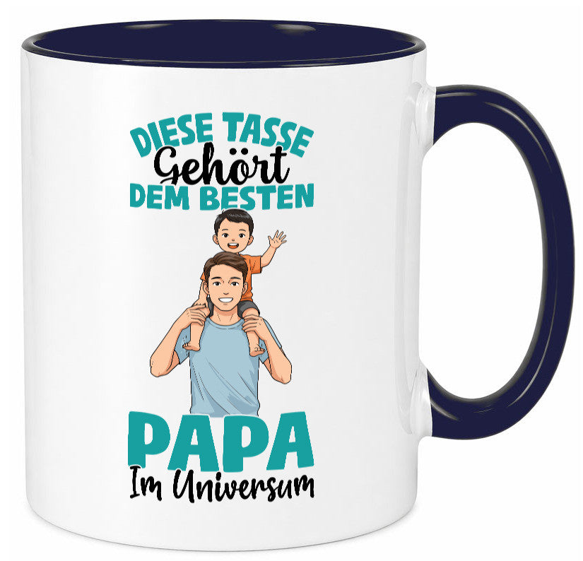 Im Universum: Papa | Vatertag Daddy Familie Humor Geschenkidee Tasse