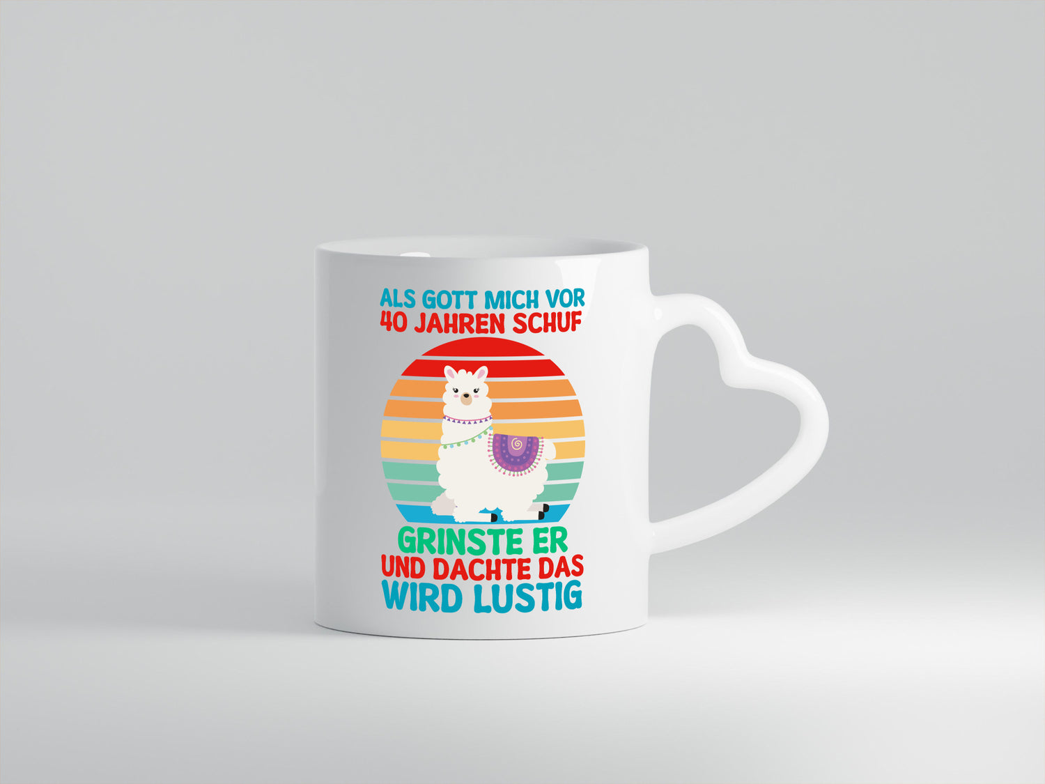 40. Geburtstag | 40 Jahre Gut Schuf mich Lama Humor Geschenkidee Tasse