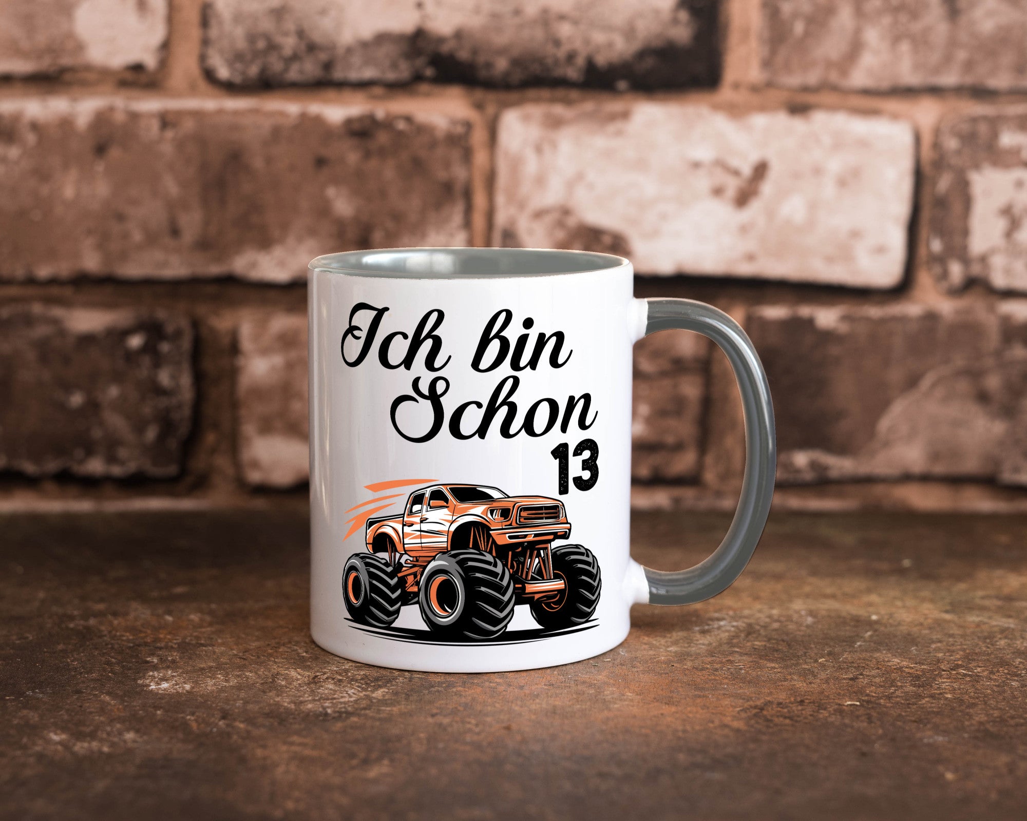 13. Geburtstag | Monster truck 13 Jahre Geschenkidee Humor Tasse