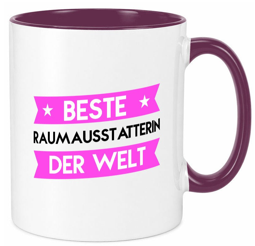 Beste Raumausstatterin | Wohn Ausstatterin Geschenk Humor Geschenkidee lustiger Tasse