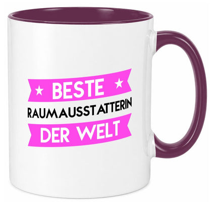 Beste Raumausstatterin | Wohn Ausstatterin Geschenk Humor Geschenkidee lustiger Tasse
