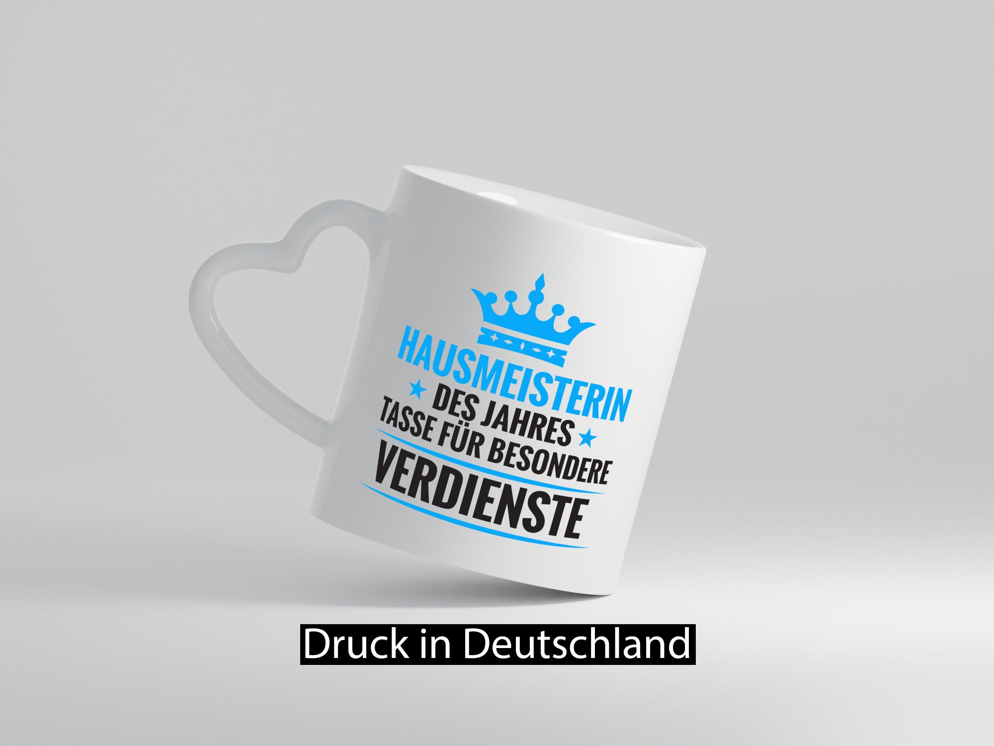 Besonderer Verdienst: Hausmeisterin | Hauswart Geschenk Humor Geschenkidee