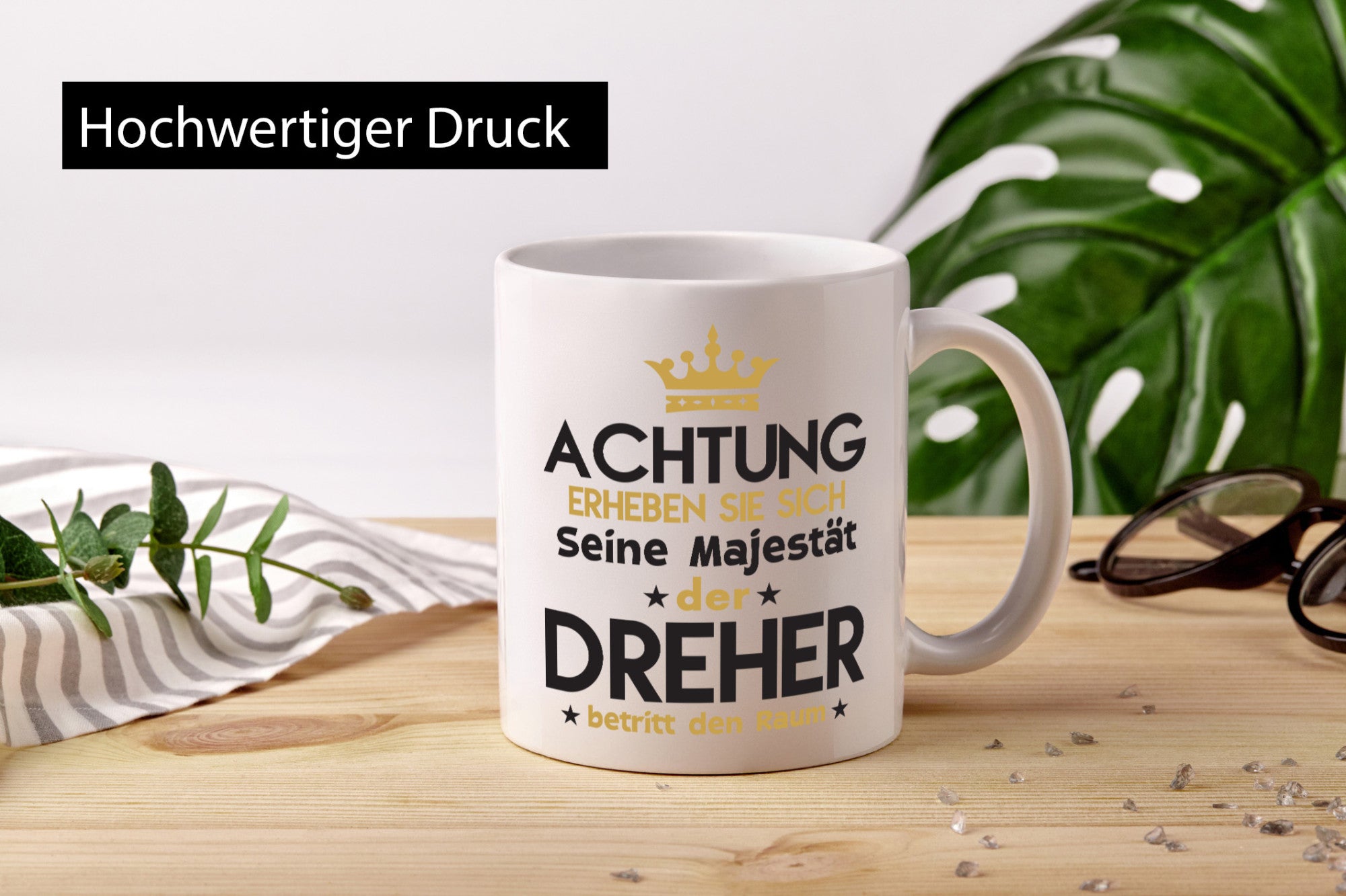 Seine Majestät Dreher | Fräser lustig Humor Geschenkidee Geschenk Tasse