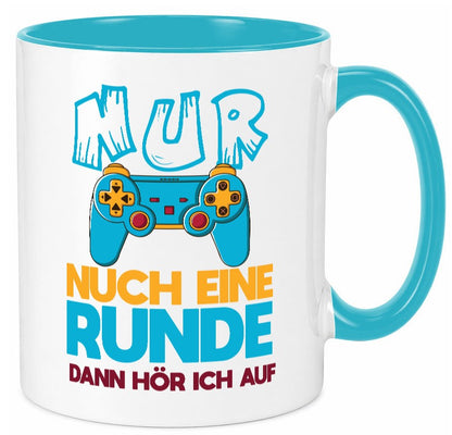Nur noch eine Runde dann hör ich auf | Gamer Zocken lustig Humor Geschenkidee Tasse