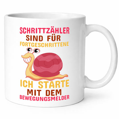 Schrittzähler | Faulpelz Sportmuffel Schnecke Geschenk Humor Geschenkidee