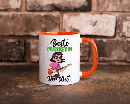 Beste Musikerin | Musik Musikantin v2 Geschenkidee Humor Tasse