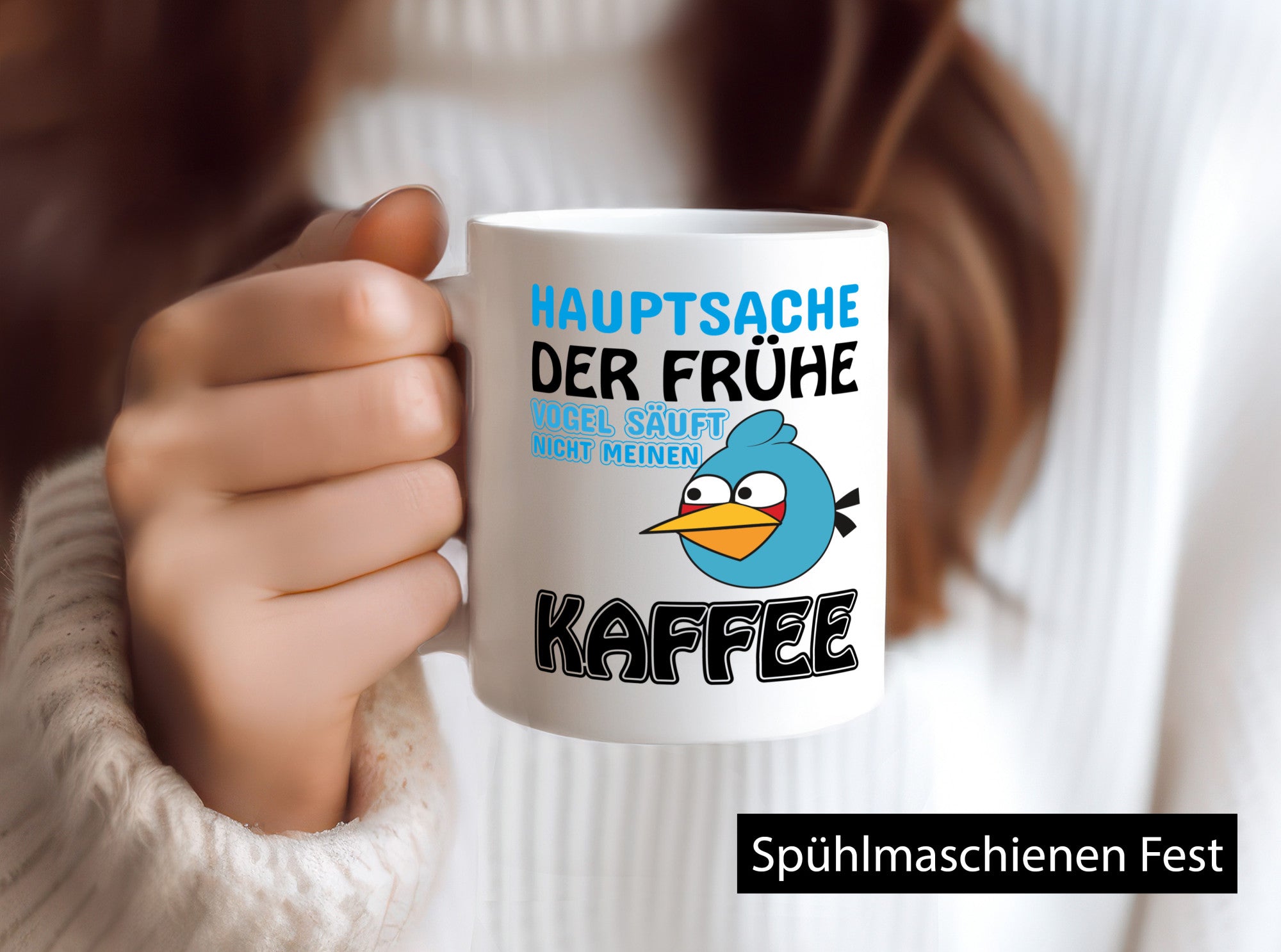 der frühe Vogel säuft nicht meinen Kaffee lustiger Spruch Geschenk Humor