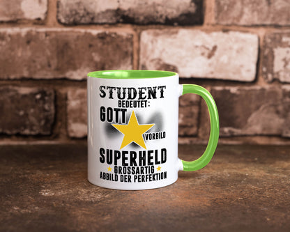 Bedeutung von Student | Universität Uni Studium Geschenkidee Humor Tasse