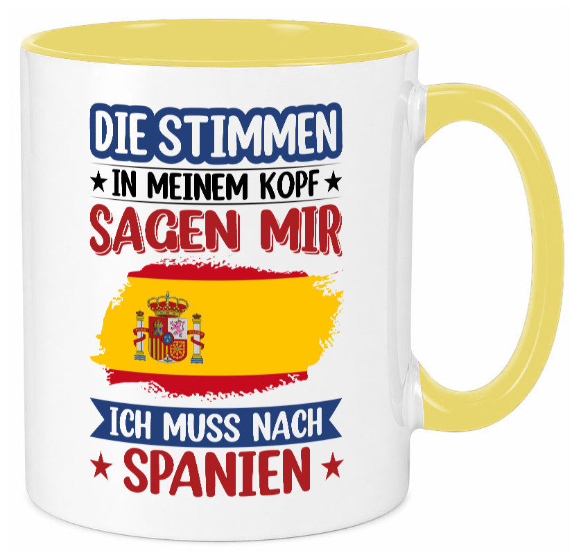 Spanien | Urlaub Stimmen in meinem Kopf Traumland v2 lustiger Spruch Geschenk