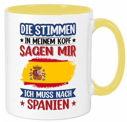 Spanien | Urlaub Stimmen in meinem Kopf Traumland v2 lustiger Spruch Geschenk