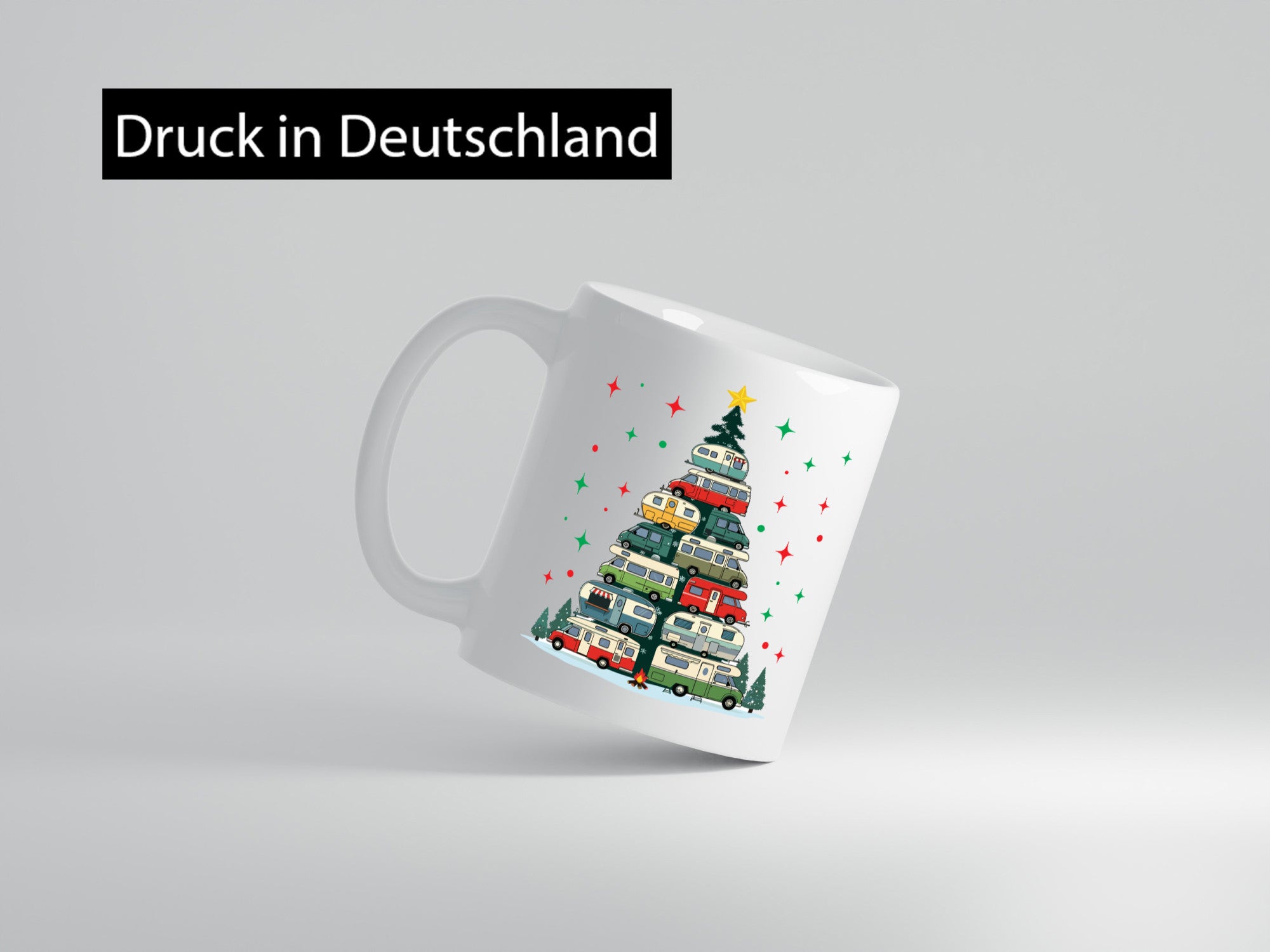 Camper | Camping Weihnachten Fahrzeuge Baumlichter v2 lustig Humor Geschenkidee