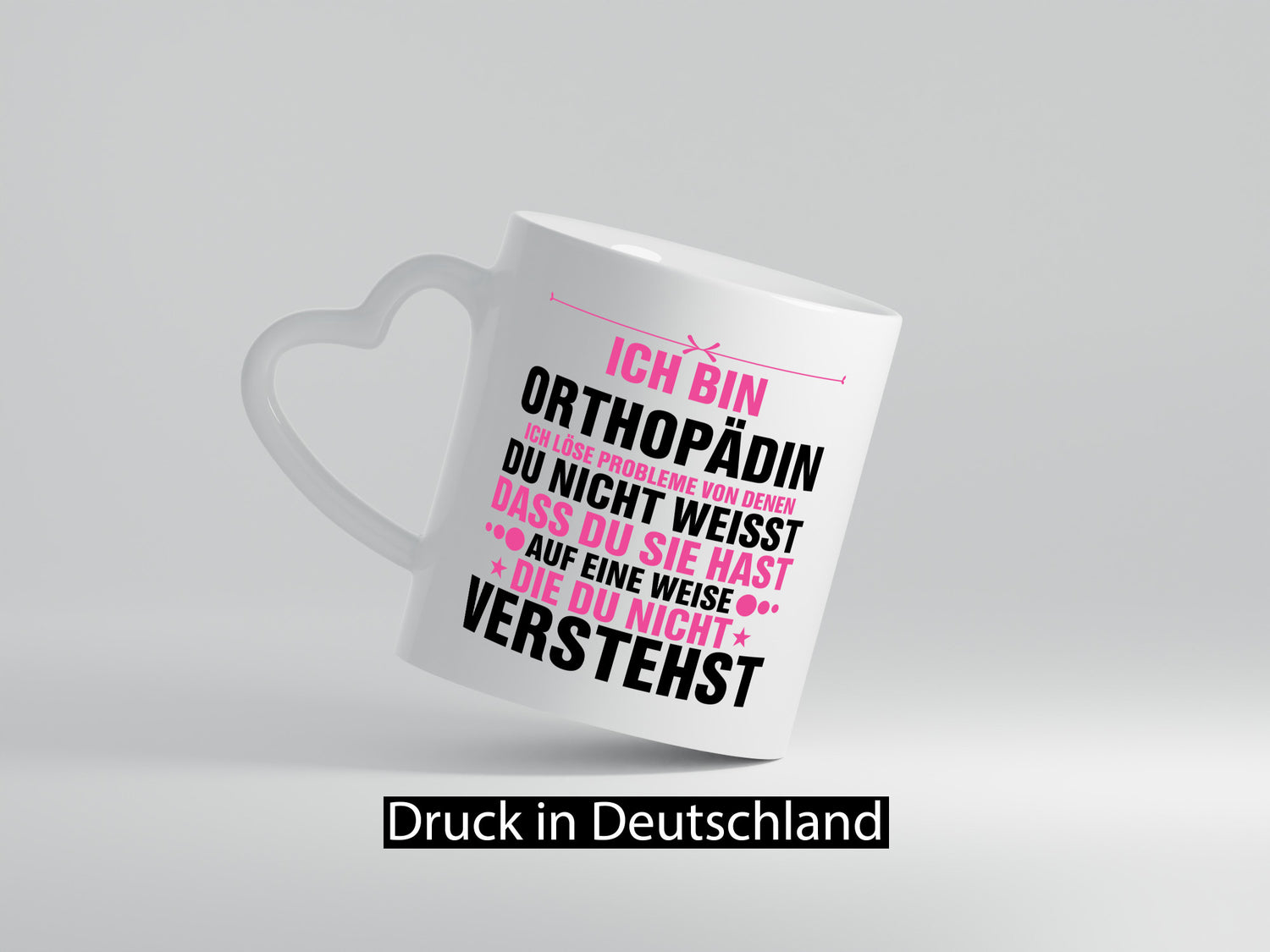 Löse Probleme: Orthopädin |Orthopädie v2 Humor Geschenkidee Tasse