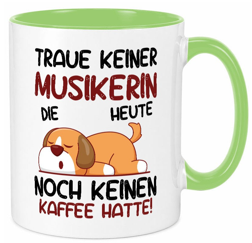 Traue keiner Musikerin | Musik Musikantin lustiger Spruch Geschenk Humor Tasse