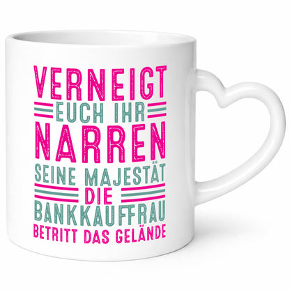 Verneigt euch: Bankkauffrau | Kauffrau Bank Kaufleute v2 lustig Humor