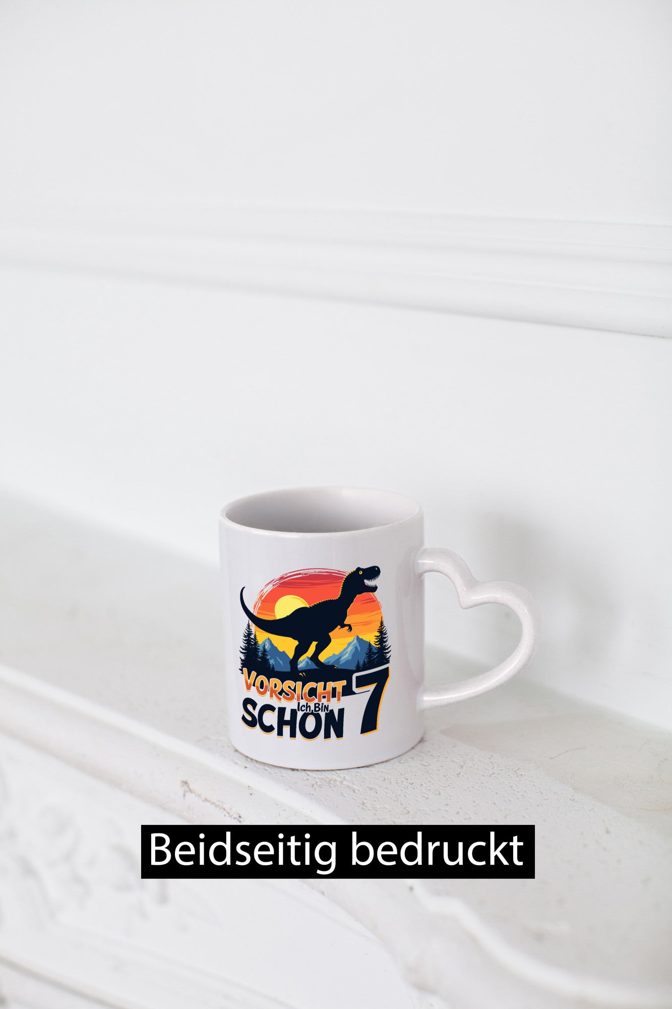 7. Geburtstag | 7 Jahre Dinosaurier v2 Geschenk Geschenkidee lustiger Spruch
