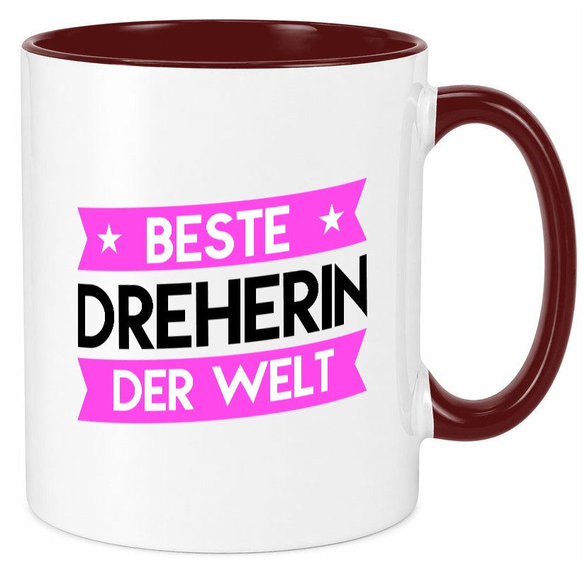 Beste Dreherin | Fräser Dreher lustiger Spruch Geschenk Humor Geschenkidee Tasse