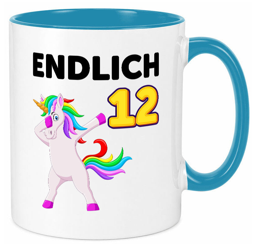 12. Geburtstag | endlich 12 Jahre Einhorn Mädchen lustig Geschenkidee Geschenk