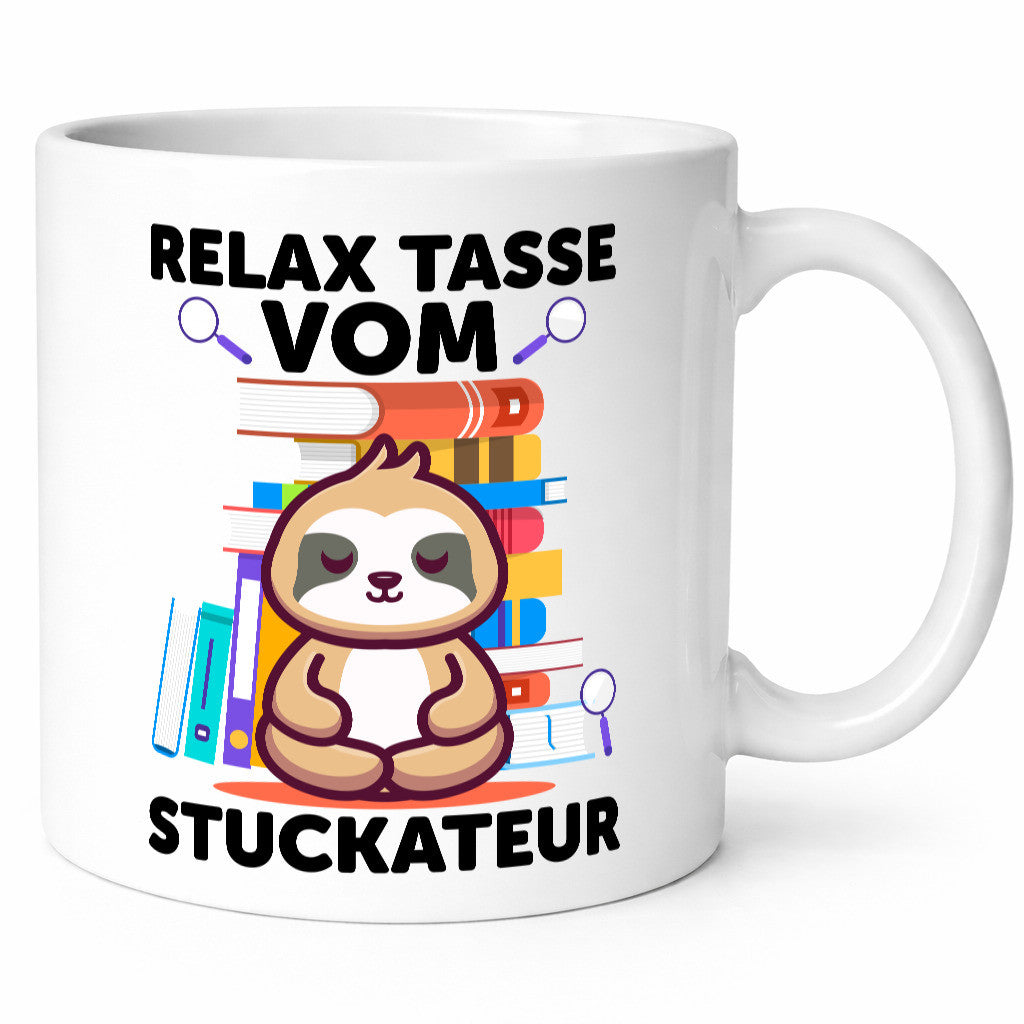 Relax Tasse: Stuckateur | Innenausbau Beruf lustiger Spruch Geschenk Arbeit