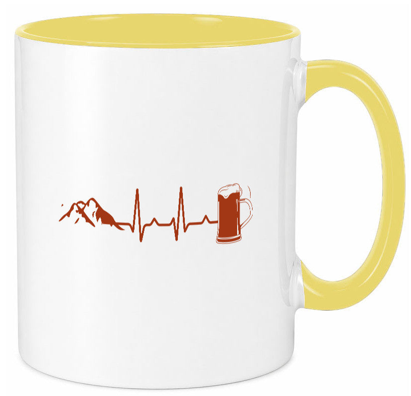 Berge und Bier | Wandern Wanderer Biertrinken Geschenkidee Humor Tasse