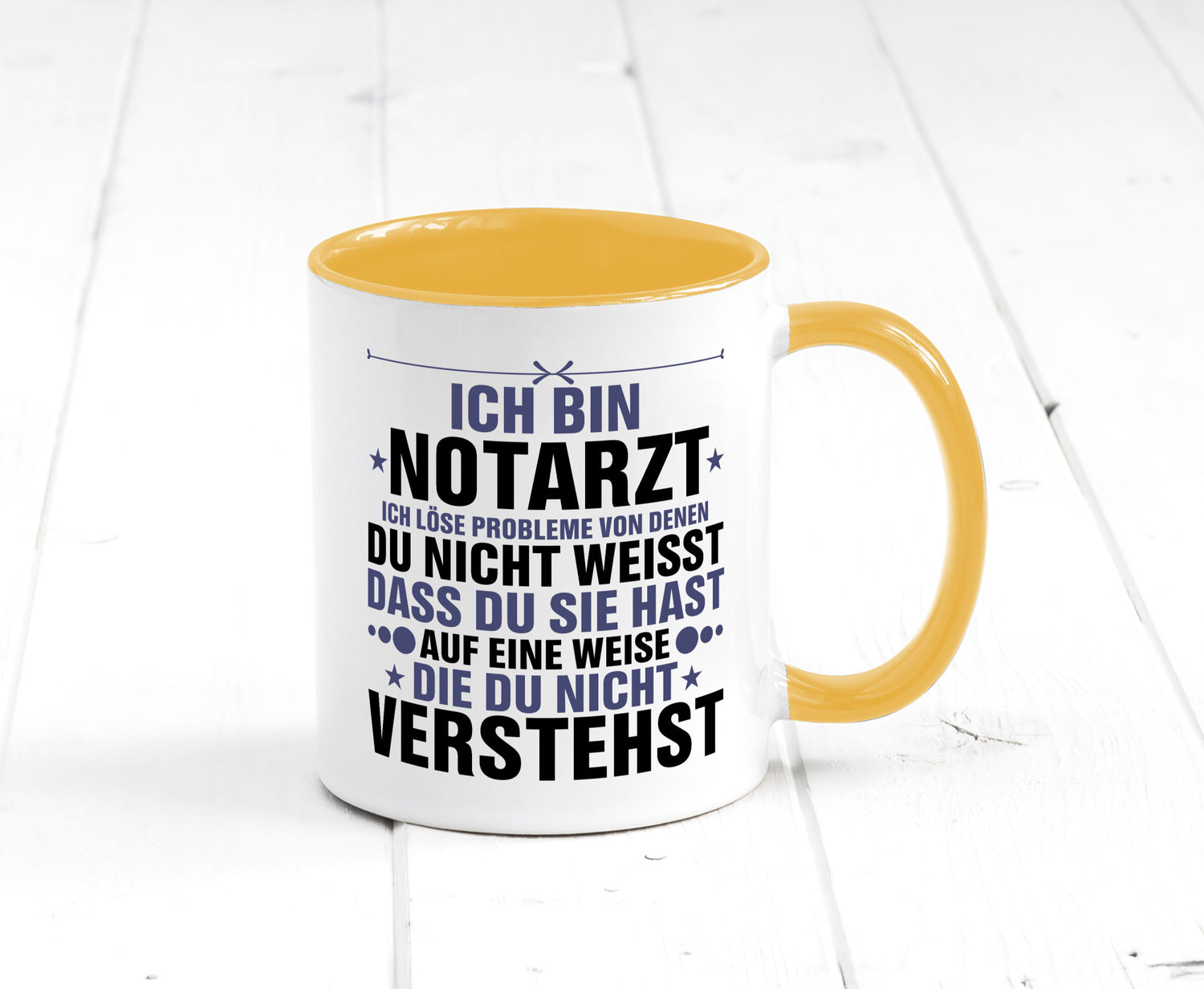 Löse Probleme: Notarzt | Arzt v2 Geschenkidee Humor Tasse