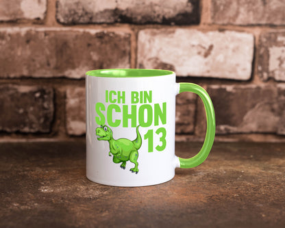 13. Geburtstag | 13 Jahre Dino Dinosaurier Humor Geschenkidee Tasse