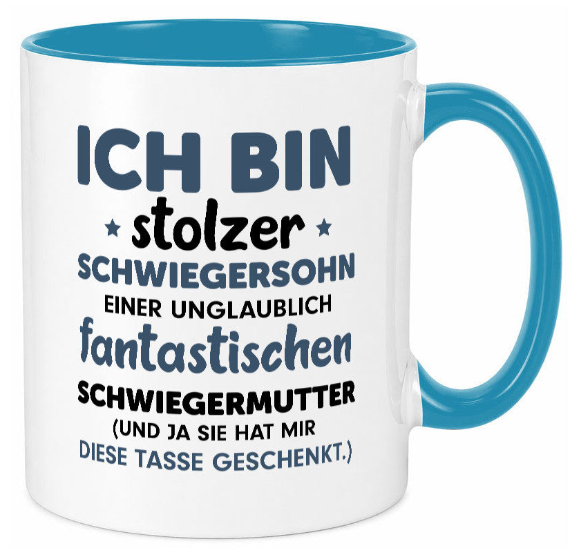 Stolzer Schwiegersohn | Spruch Schwiegermutter Humor lustig Familie Tasse