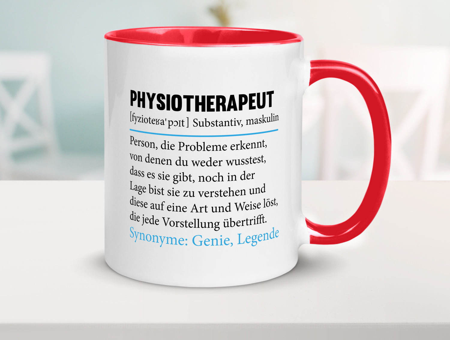 Physiotherapeut | Beruf Spruch Text lustig v2 Humor Arbeit Kollegen Büro