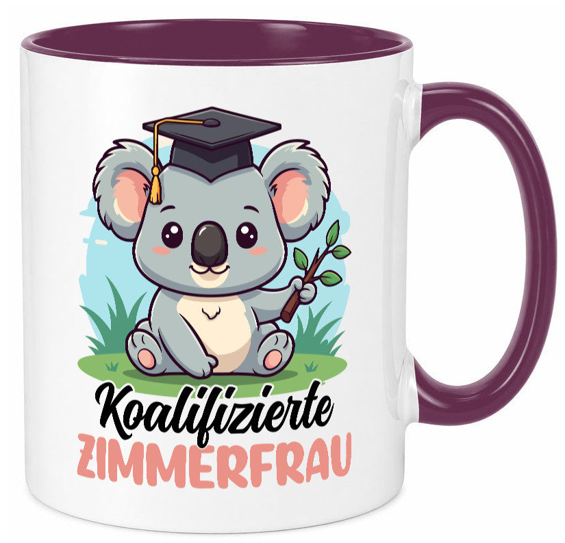 Koalifizierte Zimmerfrau| Holzbau | Handwerkerin lustiger Spruch Geschenk Humor