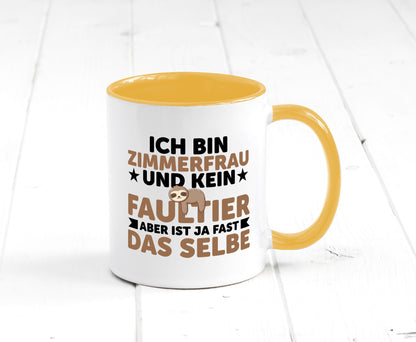 Ich bin kein Faultier: Zimmerfrau| Holzbau | Handwerkerin v2 Geschenk