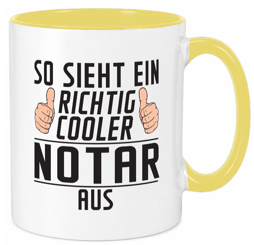 Richtig Cooler Notar | Jurist lustig Humor Geschenkidee Geschenk Tasse