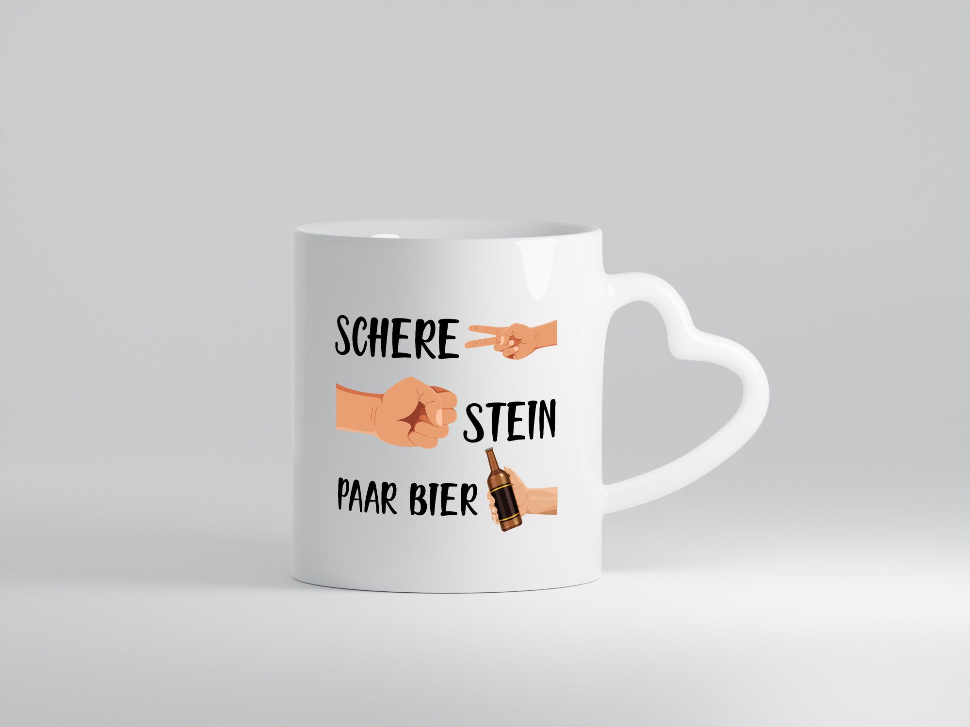 Schere Stein paar Bier | Biertrinker Party Pils lustig Humor Geschenkidee