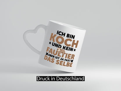 Ich bin kein Faultier: Koch | Chefkoch v2 lustig Arbeit Kollegen Büro Geschenk