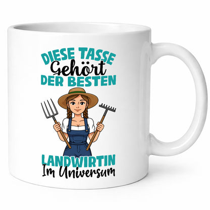 Im Universum: Landwirtin| Bäuerin | Landwirtschaft lustiger Spruch Geschenk