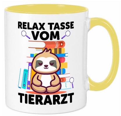 Relax Tasse: Tierarzt | Tiermedizin Mediziner Geschenkidee Tierliebhaber Humor