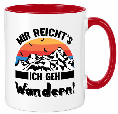 Mir reichts ich geh Wandern | Berge Laufen Natur Humor Geschenkidee Tasse