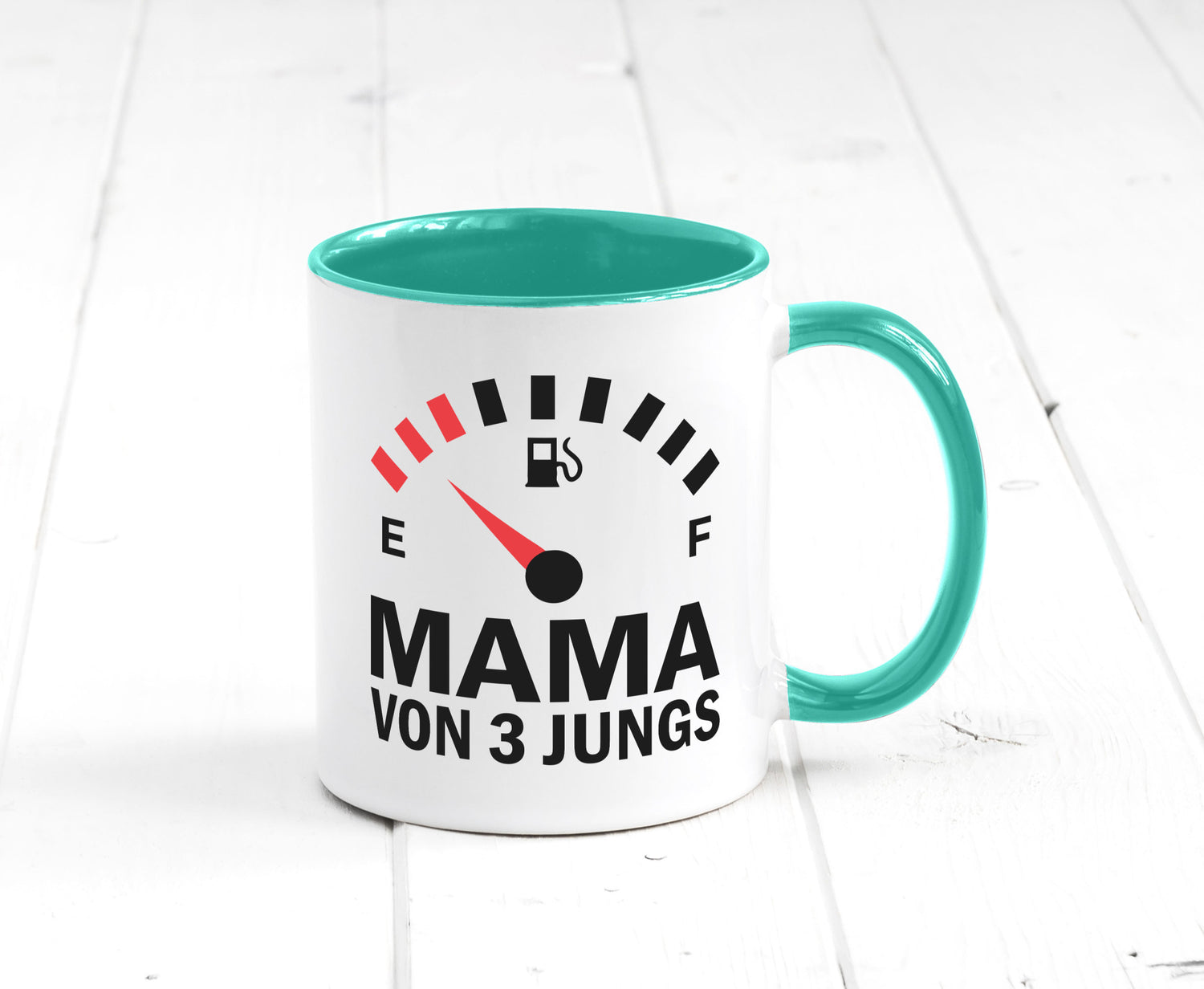 Mama von 3 Jungs | Muttertag Geschwister lustiger Spruch Geschenk Familie