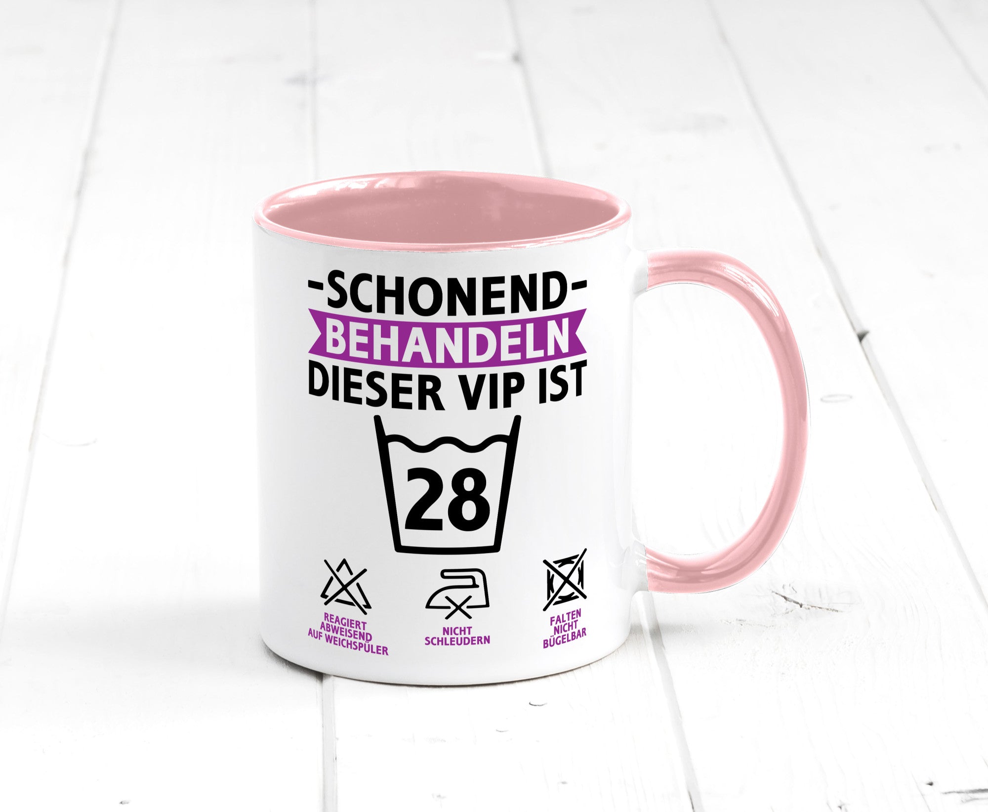 28 Geburtstag | schonend behandeln Jahre Humor Geschenkidee Tasse