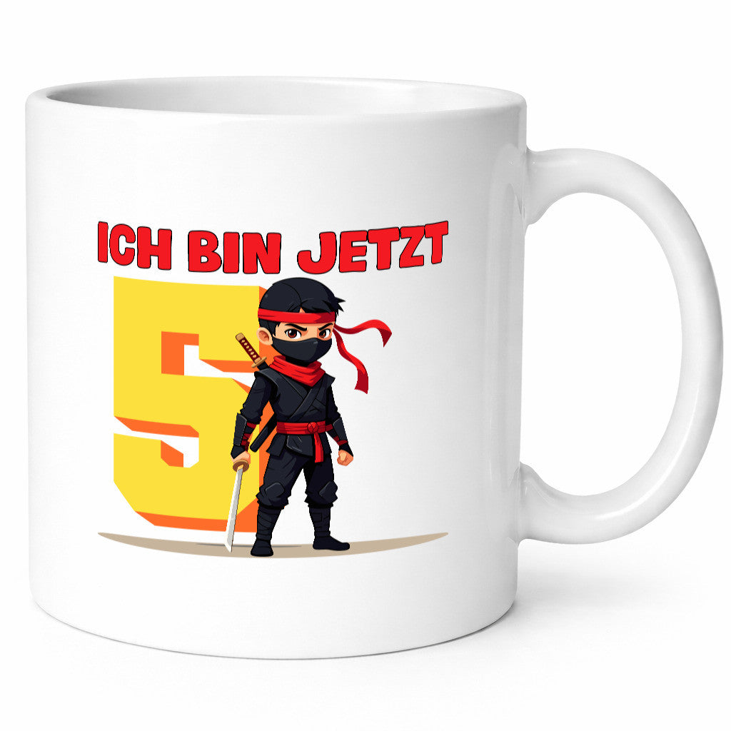 5. Geburtstag | 5 Jahre Ninja Kinder Geschenkidee Humor Tasse