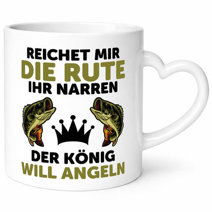 Reicht mir die rute ihr Narren | Angeln Fische Humor Geschenkidee Tasse