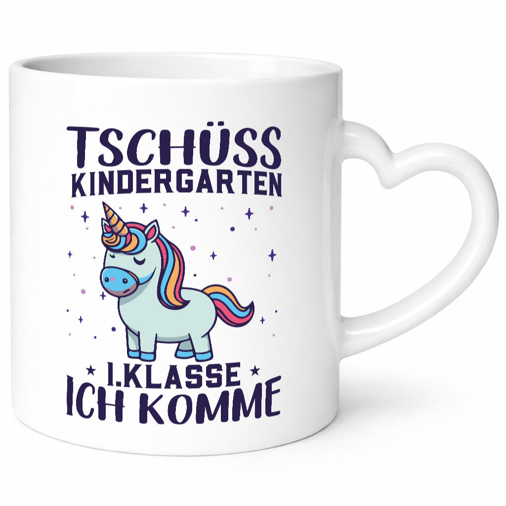 Kindergarten, jetzt 1. Klasse | Einhorn Geschenkidee Humor Tasse