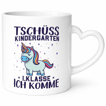 Kindergarten, jetzt 1. Klasse | Einhorn Geschenkidee Humor Tasse